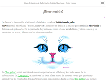 Tablet Screenshot of gato-britanico.com